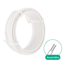 Load image into Gallery viewer, Amagabeli Garden Home 2MM X 25M X 2PCS Fil de Tension Rouleau de Fil de Fer Métallique Plastifié Blanc Enduit de PVC de Métal Revêtu de Plastique Blanc pour Clôture de Jardin WR4
