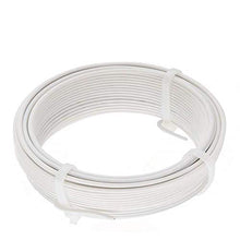 Load image into Gallery viewer, Amagabeli Garden Home 2MM X 25M X 2PCS Fil de Tension Rouleau de Fil de Fer Métallique Plastifié Blanc Enduit de PVC de Métal Revêtu de Plastique Blanc pour Clôture de Jardin WR4
