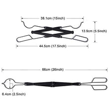 Load image into Gallery viewer, Amagabeli Pince à bois cheminée 66cm avec poignées À toute épreuve Pinces à feu pour Intérieur Poêle à bois Fer forgé Pinces À Bois De plein air Pince à bûches de bois pour Feu de camp Foyer Outils
