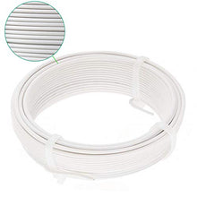 Load image into Gallery viewer, Amagabeli Garden Home 2MM X 25M X 2PCS Fil de Tension Rouleau de Fil de Fer Métallique Plastifié Blanc Enduit de PVC de Métal Revêtu de Plastique Blanc pour Clôture de Jardin WR4
