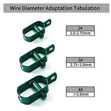 Load image into Gallery viewer, Amagabeli Lot de 10 Tendeur de Clôture Tendeurs à Fil Barbelé 4# Longeur 120mm Raidisseur Acier Connecteurs Zingués et Revêtus de Plastique Vert Kit de Tendeur de Corde de Fer WR5
