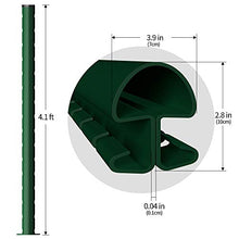 Load image into Gallery viewer, Amagabeli Grillage clôture Rigide soudé Kit de 20m Hauteur 1230mm avec Panneau Rigide et Piquets de clôture Galvanisée Enduit EP Utilisation pour Les Jardins Maisons Fermes Vert RAL6005
