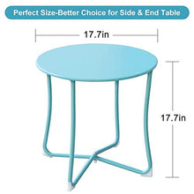 Load image into Gallery viewer, Amagabeli Table basse Tables d&#39;appoint Table en métal pour le café Tablette Divan Petit déjeuner Cuisine Desserte Plateau Table Ordinateur portable Table de patio
