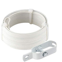 Load image into Gallery viewer, Amagabeli 2MM X 12.5M X 2PCS Fil de Tension Rouleau de Fil de Fer Métallique Plastifié Blanc et 2PCS Tendeurs à Fil Barbelé Longeur 95mm Enduit de PVC de Métal Revêtu de Plastique Blanc WR4
