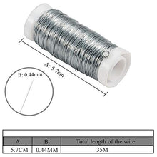 Load image into Gallery viewer, Amagabeli 0.44MM X 50G X 6PCS Bobine de Fil de Fer Galvanisé pour Bijou Perle Fabrication Artisanaux pour Arrangement et décoration Argent
