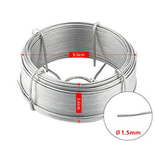 Load image into Gallery viewer, Amagabeli 1.5MM X 50M X 6PCS Fil de Fer Galvanisé Rouleau de Fil Acier Galvanise Metal Fil d&#39;attache Metallique Fil de Tension pour Les Plantes et Le Jardin Jardinage WR7.
