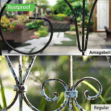 Load image into Gallery viewer, Amagabeli，81CM X 51CM X 7 Clôture Décorative Métal pour Jardin，Motif Paysage et Barrière Barriere de Jardin，Noir
