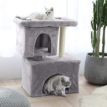 Load image into Gallery viewer, BEAU JARDIN Arbre à chat avec Griffoir pour Grande Chats Hauteur de 84 CM Centre d&#39;Activités Tour à Chats aves Colonnes renforcées Plateformes Maison de Jeu Meubles pour Chatons Chats et félins Palais
