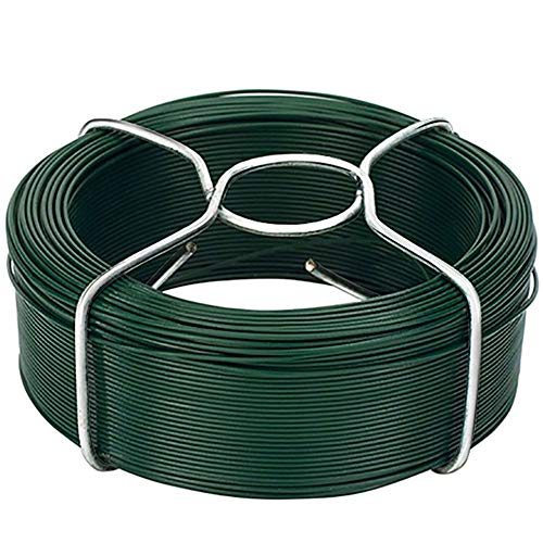 Amagabeli 50M X 1.15mm X 6 Pièces Fil De Jardin Bobine De Fil De Jardin Enduit PVC Fil De Plante WR8