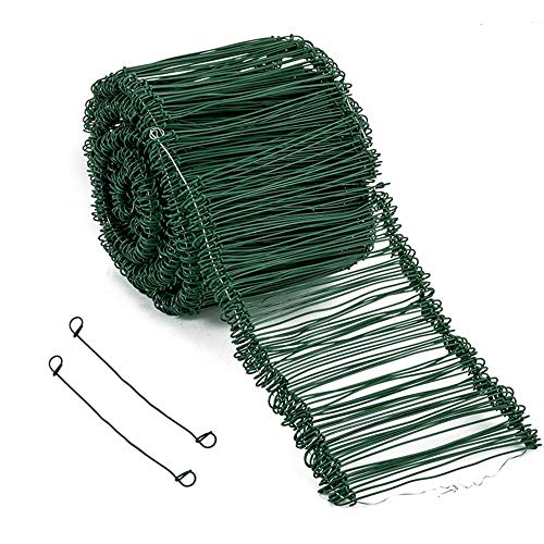 Amagabeli 1.4MM X 16CM X 1000 Pieces， Liens a Boucle Vert pour Lieuse Automatique， Couramment Utilisé pour Sceller Les Sacs ，et Sacs Tissés la Construction ou la Reliure Quotidienne