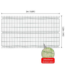 Load image into Gallery viewer, Amagabeli Grillage clôture Rigide soudé Kit de 20m Hauteur 1230mm avec Panneau Rigide et Piquets de clôture Galvanisée Enduit EP Utilisation pour Les Jardins Maisons Fermes Vert RAL6005
