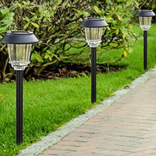 Load image into Gallery viewer, BEAU JARDIN Jardin Lampes Solaires Extérieur Étanche Voie Lentille Acier Inoxydable Fait Auto Marche/Arrêt Sans Fil Rechargeable LED Lumière Alimentée Par pour Pelouse Patio Yard 4 Pack 14x 50.2cm
