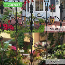 Load image into Gallery viewer, Amagabeli， 81CM X 61CM X 5 Clôture Décorative Métal pour Jardin，Motif Paysage et Barrière Barriere de Jardin，Noir
