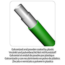 Load image into Gallery viewer, Amagabeli 6 x 50M Fil Acier Plastifie Fil d&#39;attache Diamètre 1.35mm Rouleau de Fil Métallique Enduit de PVC Fil de Fer avec Gaine en Plastique Vert pour Les Plantes et Le Jardin WR8
