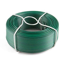 Load image into Gallery viewer, Amagabeli 6 x 50M Fil de Fer Acier Plastifie Diamètre 0.95mm Rouleau de Fil Métallique Enduit de PVC Fil d&#39;attache de Jardin en Plastique Vert pour Les Plantes et Le Jardin Jardinage WR8
