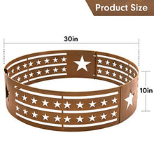 Load image into Gallery viewer, Amagabeli，30&quot; Fire Ring Pit Round Wilderness Wood Burning， Camping Backyard Beach Campfire Outdoor，Heavy Duty Firebowl 2mm Thick，Fire Circle High Temperature Paint Campground Liner Rustproof，Bronze
