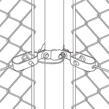 Load image into Gallery viewer, Amagabeli Lot de 10 Tendeur de Clôture Tendeurs à Fil Barbelé 4# Longeur 120mm Raidisseur Acier Connecteurs Zingués et Revêtus de Plastique Vert Kit de Tendeur de Corde de Fer WR5
