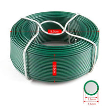 Load image into Gallery viewer, Amagabeli 6 x 50M Fil de Fer Acier Plastifie Diamètre 1.6mm Rouleau de Fil Métallique Enduit de PVC Fil d&#39;attache de Jardin en Plastique Vert pour Les Plantes et Le Jardin Jardinage WR8
