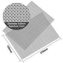 Load image into Gallery viewer, Amagabeli， 6PCS Maille en Acier A5 (150x210mm)， Grillage Filtre Maille d&#39;acier Inoxydable 304 ，Maille de Rongeur 1 mm Engrener 0.60mm ， Anti-Moustique pour Portes Grillage de Toile
