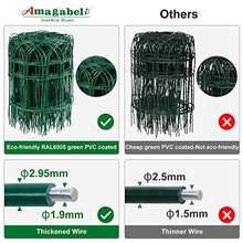 Load image into Gallery viewer, Amagabeli 0.4M x 25M clôture de Bordure de Jardin Vert 2.95mm RAL6005 Fil métallique Enduit de PVC clôture Filet antirouille pour barrière extérieure pour Animaux de Fleurs HC02
