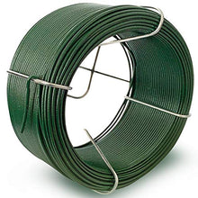 Load image into Gallery viewer, Amagabeli 6 x 50M Fil Acier Plastifie Fil d&#39;attache Diamètre 1.35mm Rouleau de Fil Métallique Enduit de PVC Fil de Fer avec Gaine en Plastique Vert pour Les Plantes et Le Jardin WR8
