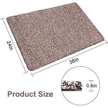 Load image into Gallery viewer, BEAU JARDIN Paillasson Tapis de Protection Contre la saleté Intérieur du paillasson Tapis de Nettoyage Tapis d&#39;essuyage pour poussière Paillasson pour Porte d&#39;entrée Tapis d&#39;entrée 60x90cm Marron
