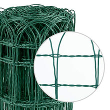 Load image into Gallery viewer, Amagabeli 0.4M x 25M clôture de Bordure de Jardin Vert 2.95mm RAL6005 Fil métallique Enduit de PVC clôture Filet antirouille pour barrière extérieure pour Animaux de Fleurs HC02
