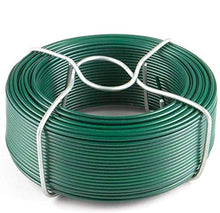 Load image into Gallery viewer, Amagabeli 6 x 50M Fil de Fer Acier Plastifie Diamètre 1.6mm Rouleau de Fil Métallique Enduit de PVC Fil d&#39;attache de Jardin en Plastique Vert pour Les Plantes et Le Jardin Jardinage WR8
