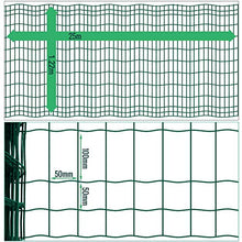 Load image into Gallery viewer, Amagabeli 1.22M X 25M Carré Grillage Résidentiel Vert Grillage de Clôture Fil Maillage 50 x 100mm Maille Clôture de Jardin Métallique Grillage Jardin Bordure de Jardin Pelouse Clôture
