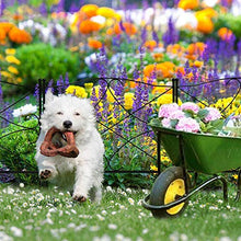 Load image into Gallery viewer, Amagabeli, 60CM x 300CM Clôture Décorative, en Métal pour Jardin Motif Paysage et ,Barrière Noir
