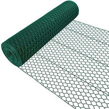 Load image into Gallery viewer, Amagabeli 1.22M x 25M Grillage Jardin 25.4mm Grillage à Poule Cloture Jardin RAL6005 PVC Maille Fine Hexagonal Grillage poulailler Bordures Grillage Triple Torsion Voliere HC05
