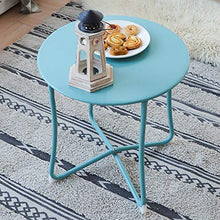 Load image into Gallery viewer, Amagabeli Table basse Tables d&#39;appoint Table en métal pour le café Tablette Divan Petit déjeuner Cuisine Desserte Plateau Table Ordinateur portable Table de patio
