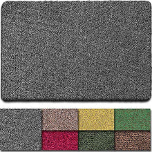 Load image into Gallery viewer, BEAU JARDIN Tapis Paillasson Entrée Intérieur Tapis Antidérapant Anti-Poussière Paillasson pour d&#39;Entree (Noir et Blanc, 60x90cm)
